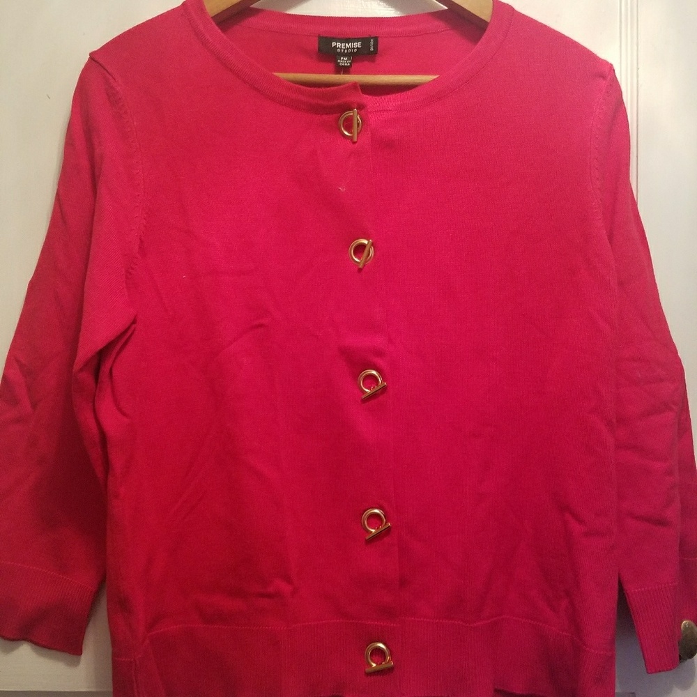 Red cardigan - Picture 4 of 4